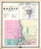 Beloit City, Shullsburg Village, Wisconsin State Atlas 1878